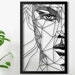 Woman Face Metal wall art, metal wall sculpture, accents for living room kitchen bedroom bathroom decor