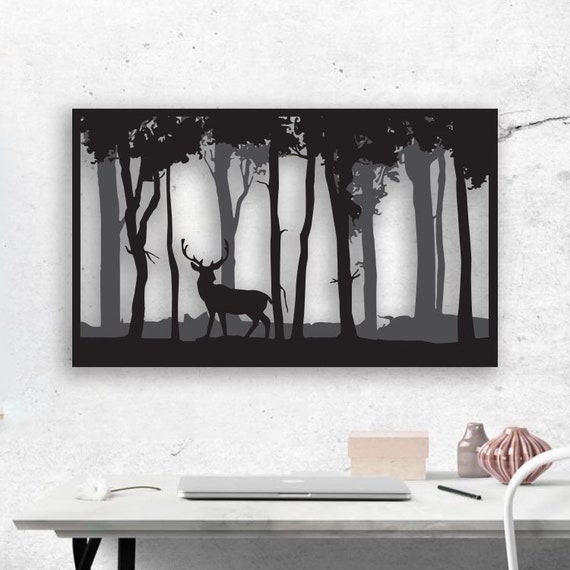 Deer Metal Wall Art 3d Sculpture Decor Uk - Large Black Metal Wall Art Uk Deer Metal Wall Art 3d Sculpture Decor Uk - Large Black Metal Wall Art Uk