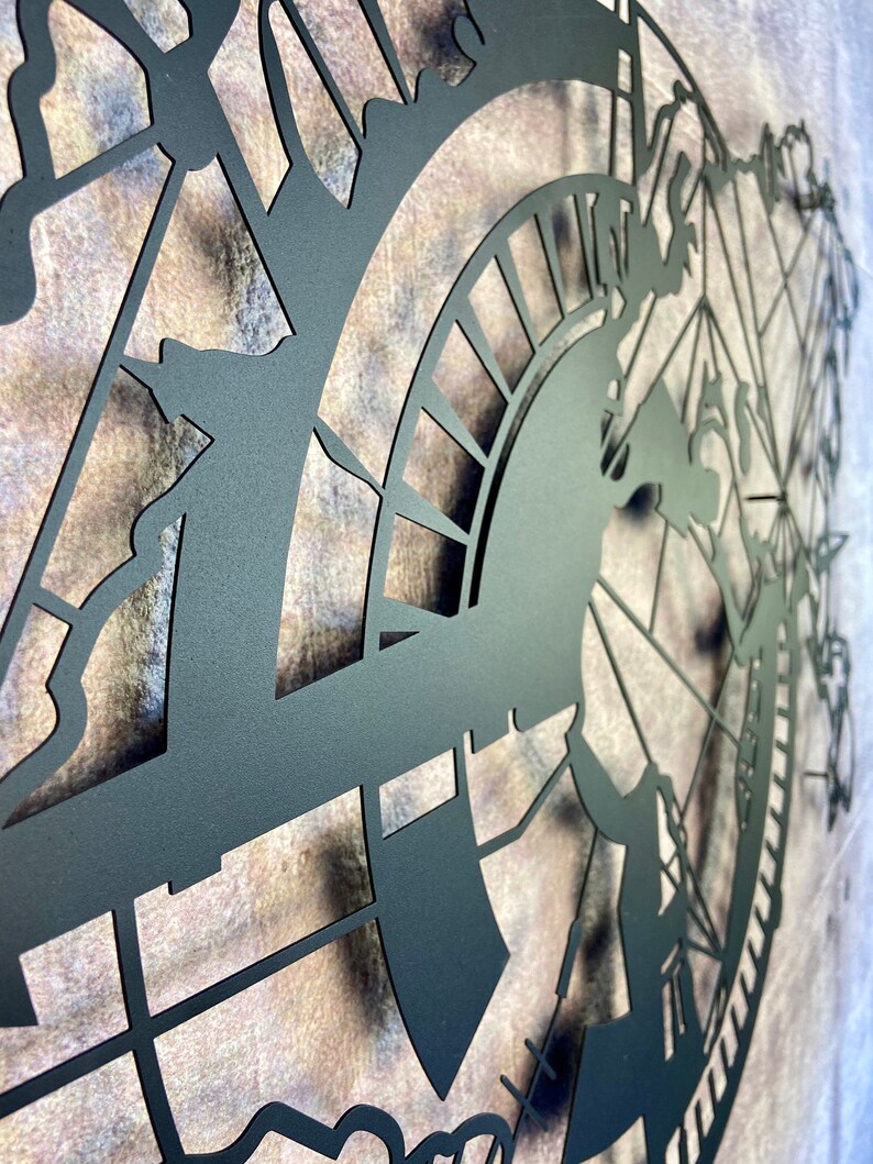 Metal World Map Compass Metal Wall Decor Metal Wall Art Etsy