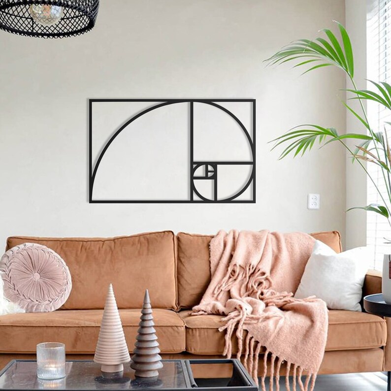 GOLDEN RATIO Metal Wall Art Metal Golden Ratio Wall Art Etsy