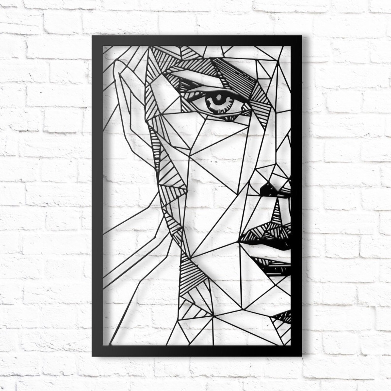 Woman Face Metal Wall Art Metal Wall Sculpture Abstract Face Etsy