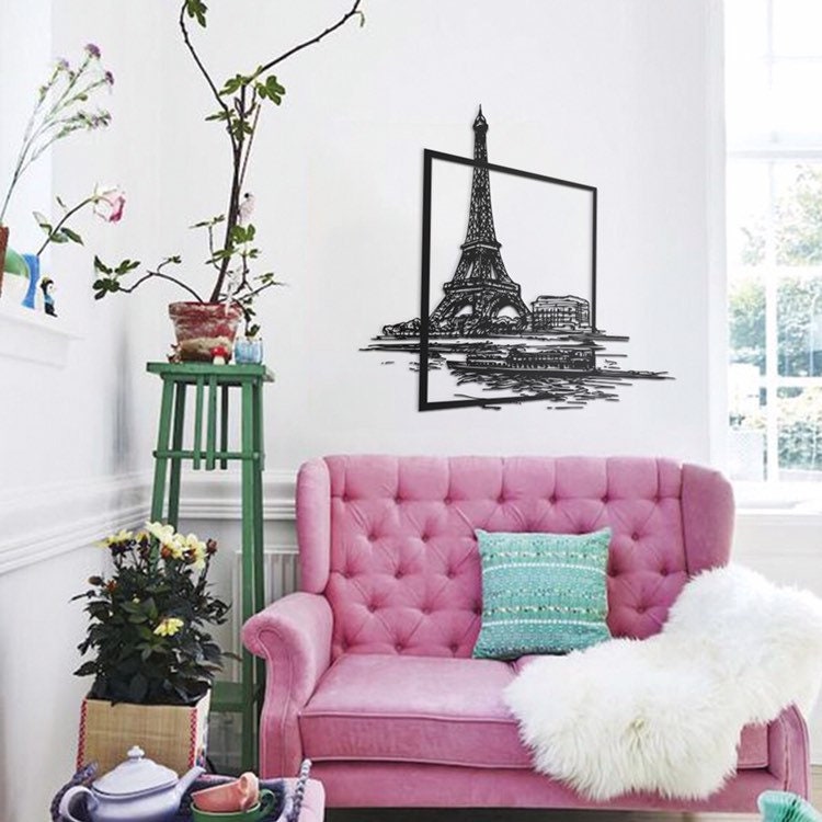 Eiffel Tower Paris Metal Wall Art Metal Wall Sculpture Etsy