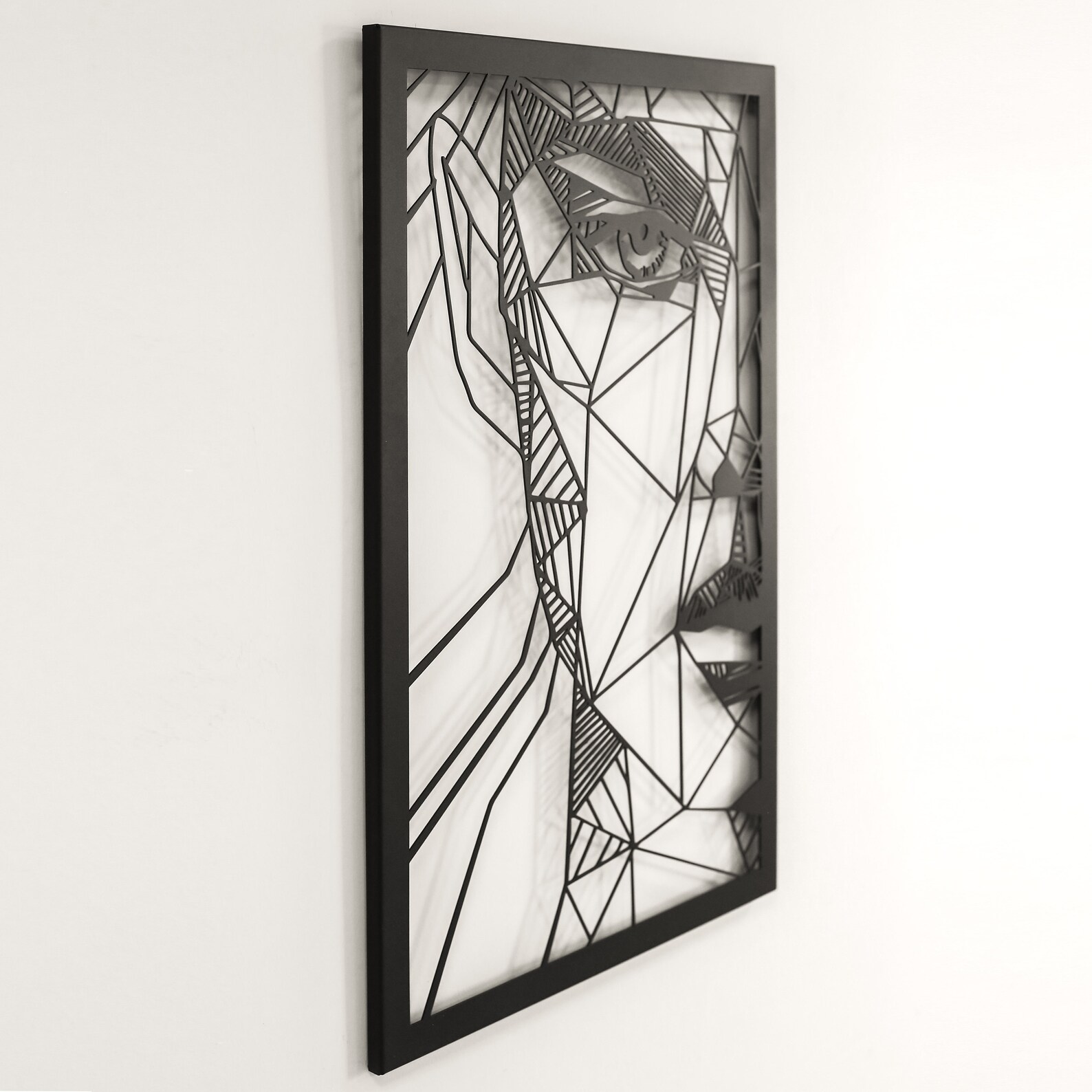 Woman Face Metal Wall Art Metal Wall Sculpture Abstract Face Etsy