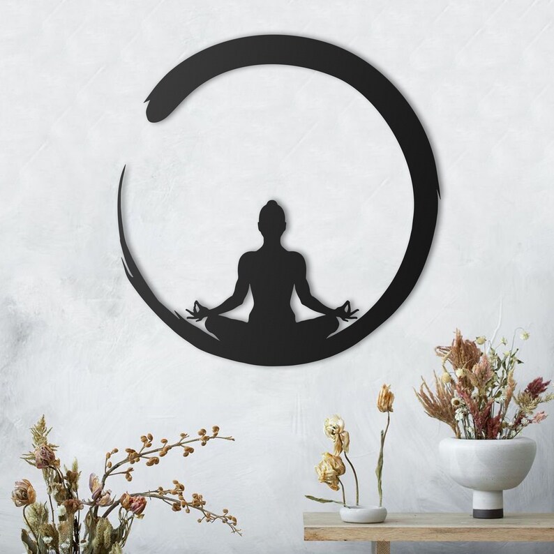 Mediation Zen Metal Wall Art Wall Decor Home Decor Signs | Etsy