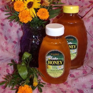 Light RAW Pennsylvania Wildflower HONEY - Local - 100% Natural (spring/early summer flowers)