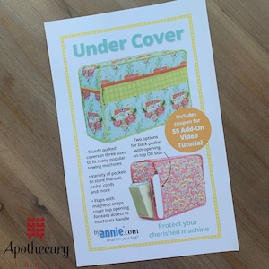 Sewing Machine Cover Paper Pattern Tutorial Instructions - Under Cover - Designed byAnnie