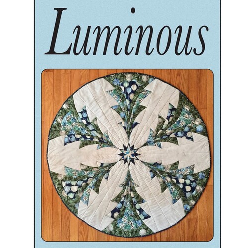 Luminous Table Topper or Tree Skirt Quilt Pattern PAPER Etsy