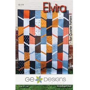 Elvira Quilt Pattern - PAPER PATTERN - Designed by GE Designs