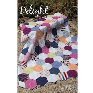 Delight Quilt Pattern - PAPER PATTERN - Designed by Jaybird Quilts