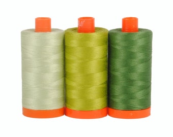 356 yard Spools Aurifil Prism by Pieceful Quilter Thread Kit 12wt 12 Large