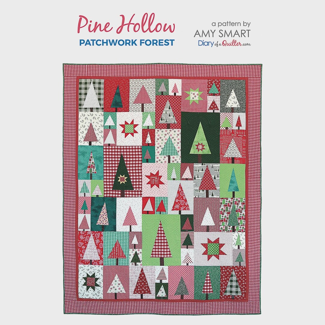 Pine Hollow Patchwork Forest Quilt Sewing Pattern - (PAPER PATTERN) - Etsy