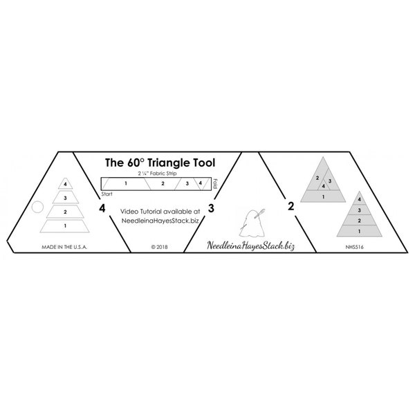 60 Degree Triangle Tool - By Needle in a Hayes Stack