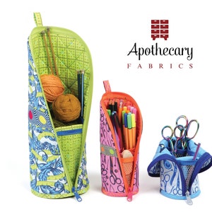 Flipping Out Sewing Pattern by Annie - PAPER PATTERN - Zippered Cases Convert to Sturdy Stands