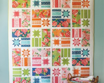 Constance Quilt Pattern - PAPER PATTERN - Designed by Robin Pickens - Available in Three Sizes