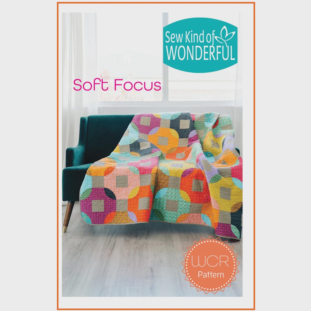 Modern Quilt PDF Pattern Download | Start Quilting Now! | Soft Focus ...