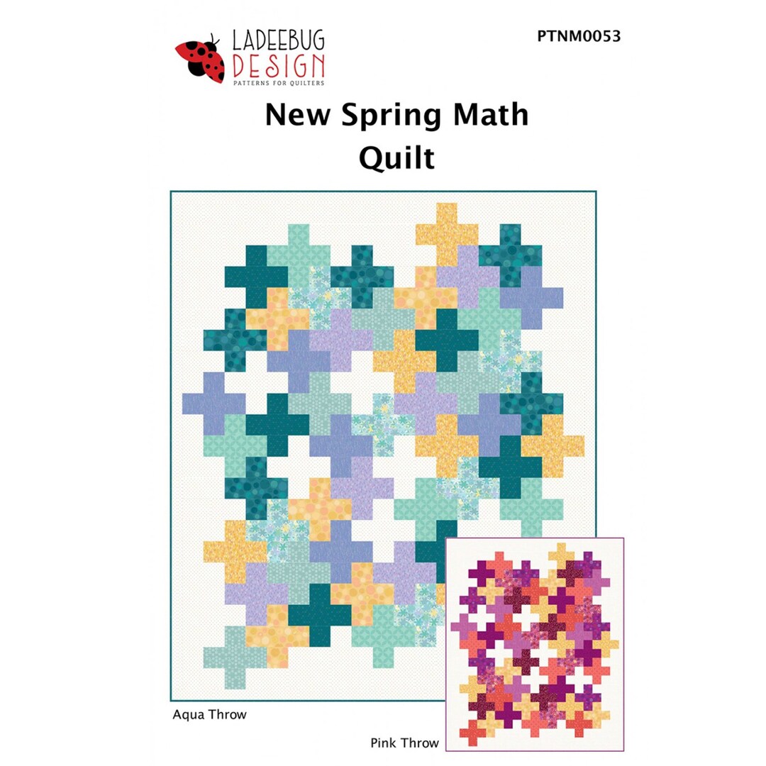 New Spring Math Quilt Pattern PAPER PATTERN Designed by Ladeebug