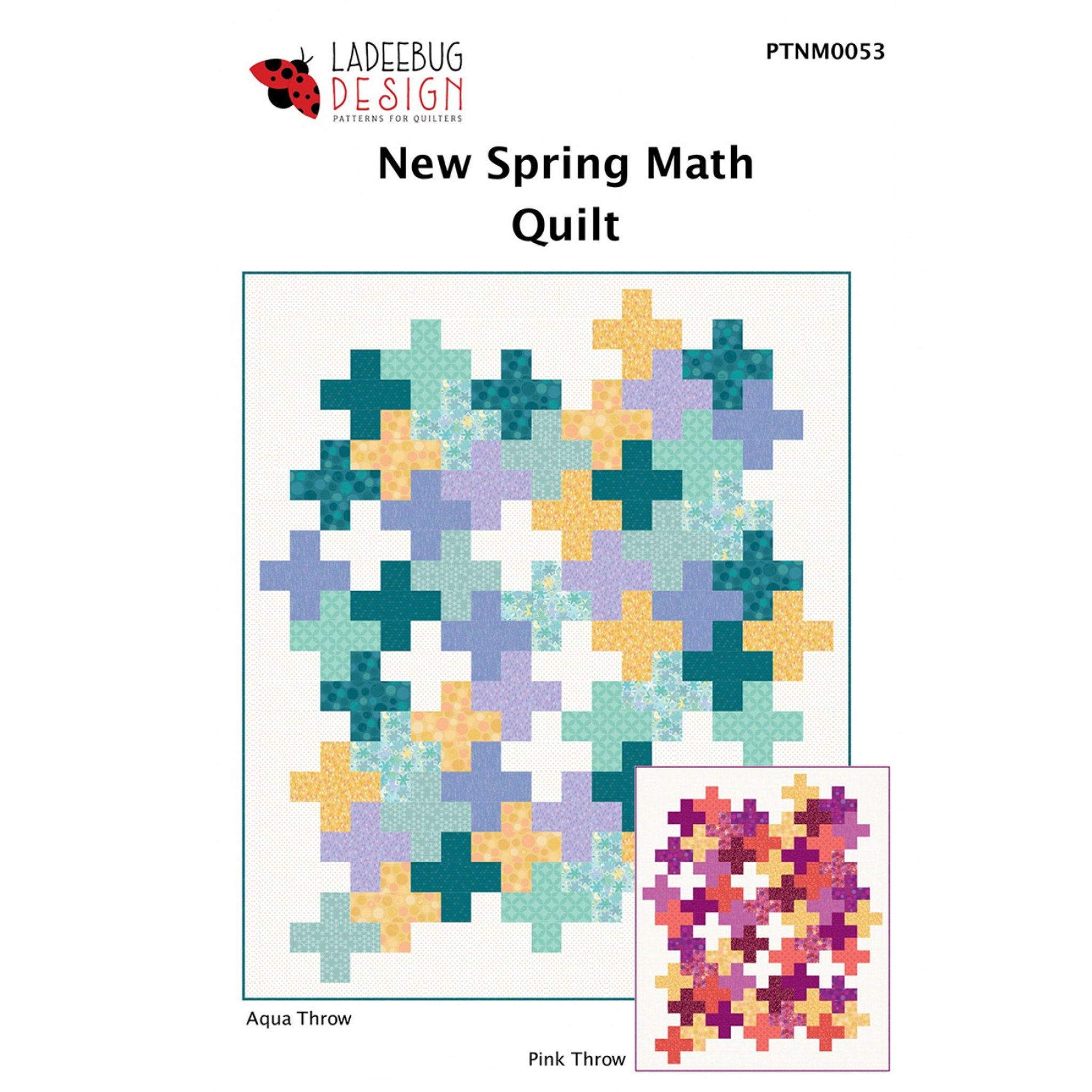 New Spring Math Quilt Pattern - PAPER PATTERN - Designed by Ladeebug ...