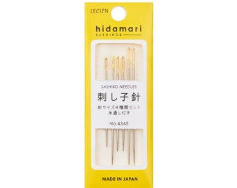 Cosmo Hidamari Sashiko Assorted Needle Set - Made in Japan