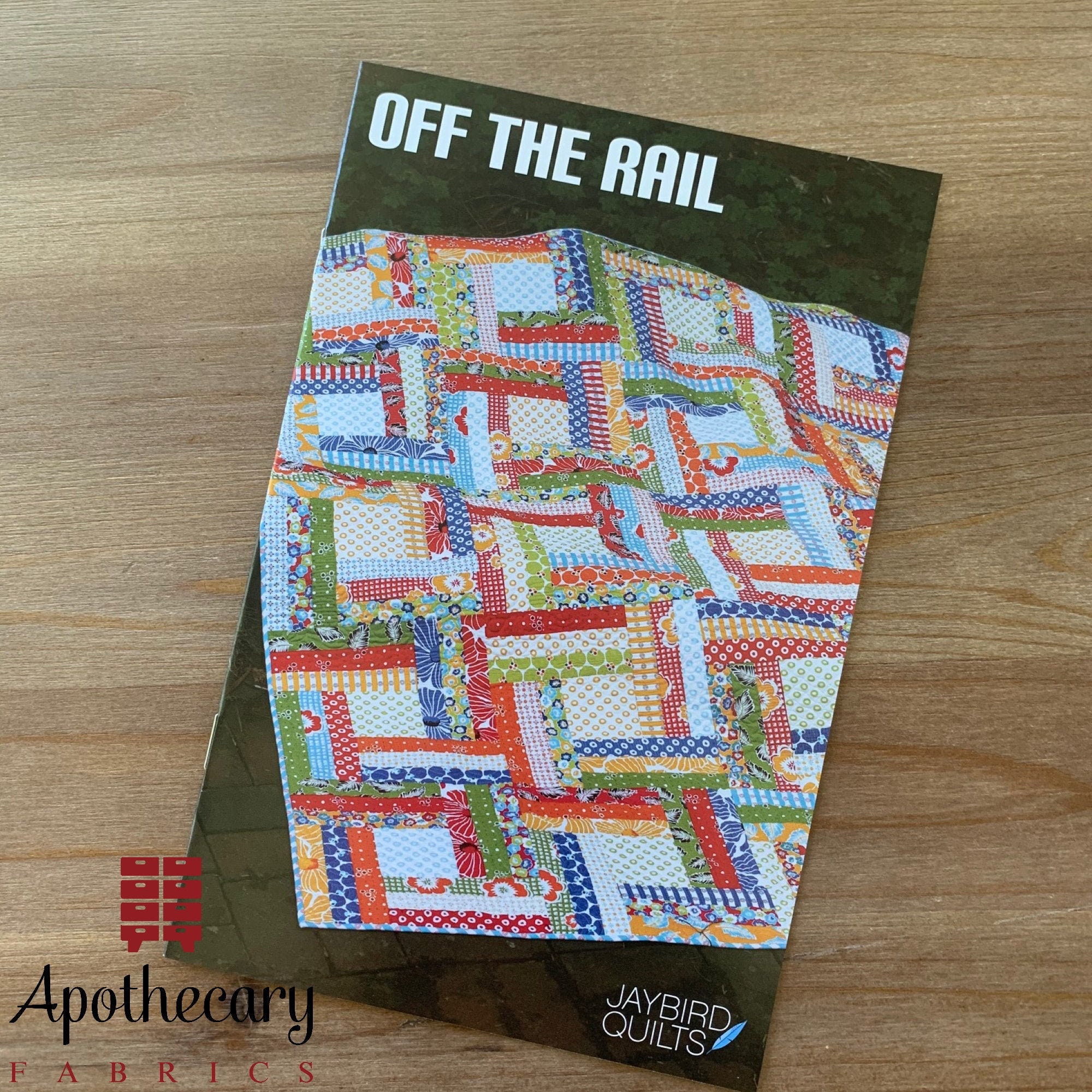 Off the Rail Quilt Pattern PAPER PATTERN Designed by Jaybird Quilts 