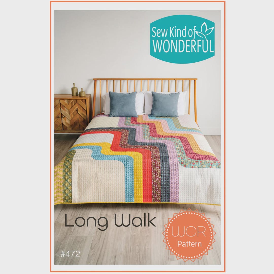 Modern Quilt PDF Pattern Download | Start Quilting Now! | Long Walk ...