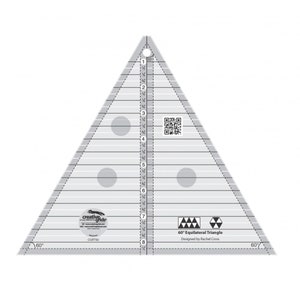 Creative Grids 60 Degree Triangle 8-1/2in Quilt Ruler - Sewing and Quilting Supplies