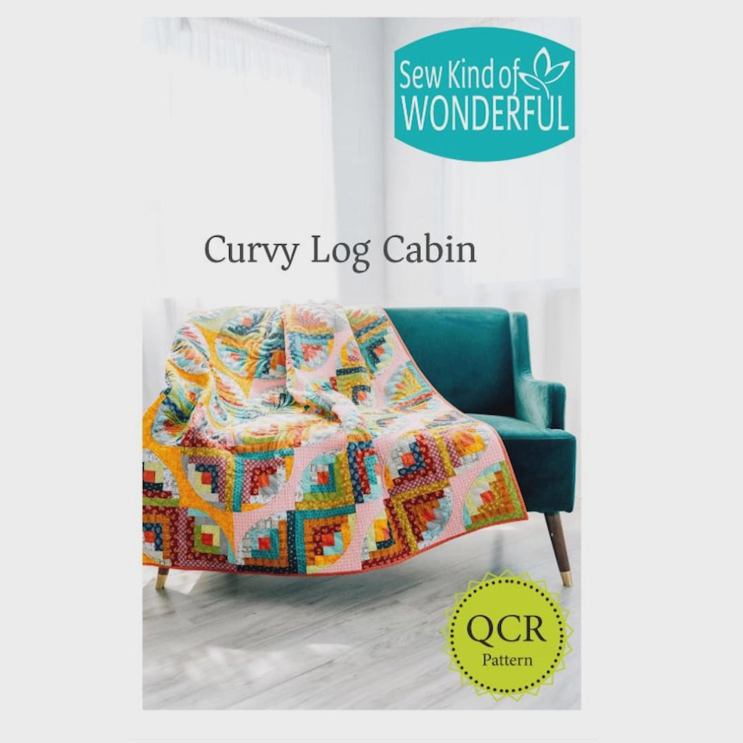 Curvy Log Cabin Quilt PDF Pattern Download | Start Quilting Now! | Sew ...