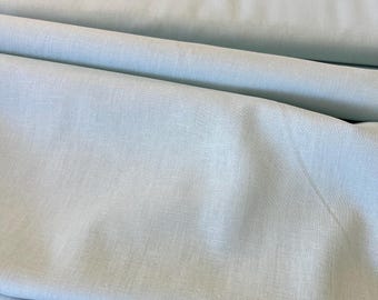 Riley Blake AQUA BLUE Linen Cotton Blend Fabric - Sold by the 1/2 Yard - 44” Wide