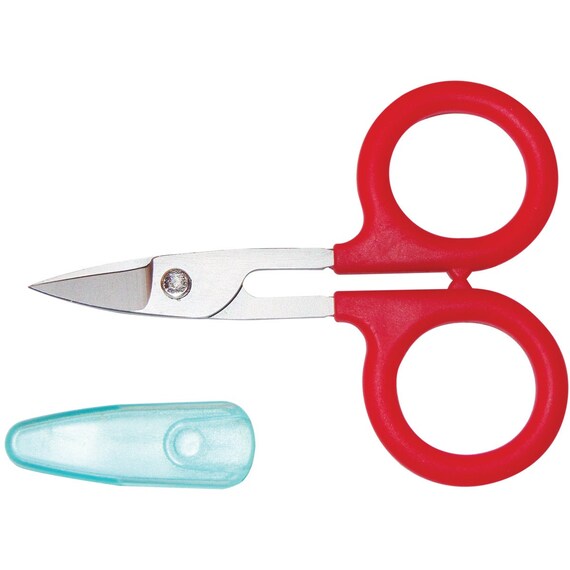 Karen Kay Buckley Perfect Scissors Curved 3-3/4 Red