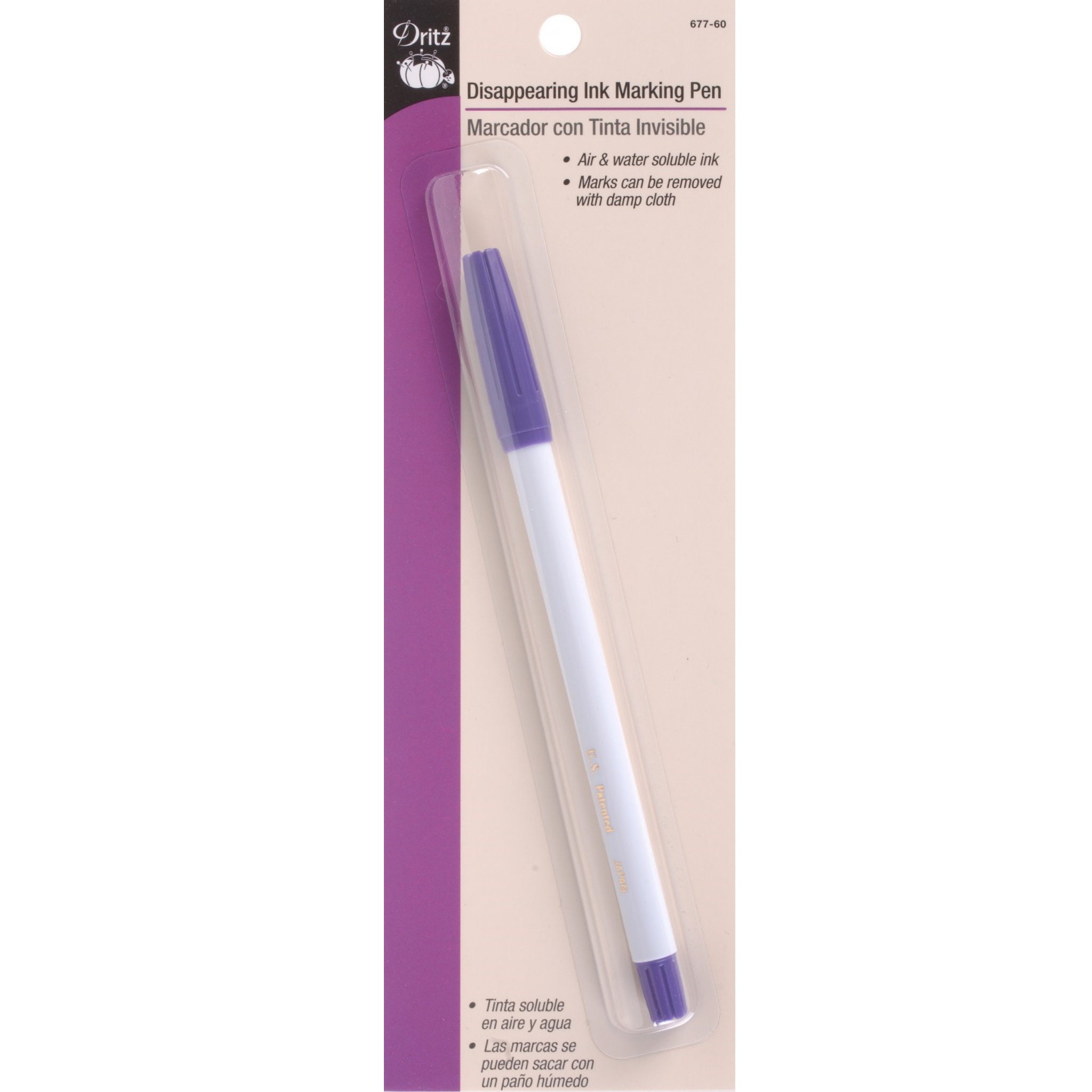 6 Pcs Embroidery Washable Fabric Pen, Water Soluble Ink Marker