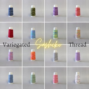 Sashiko Thread Variegated Multicolor - CHOOSE your COLOR - Cosmo Hidamari Made in Japan