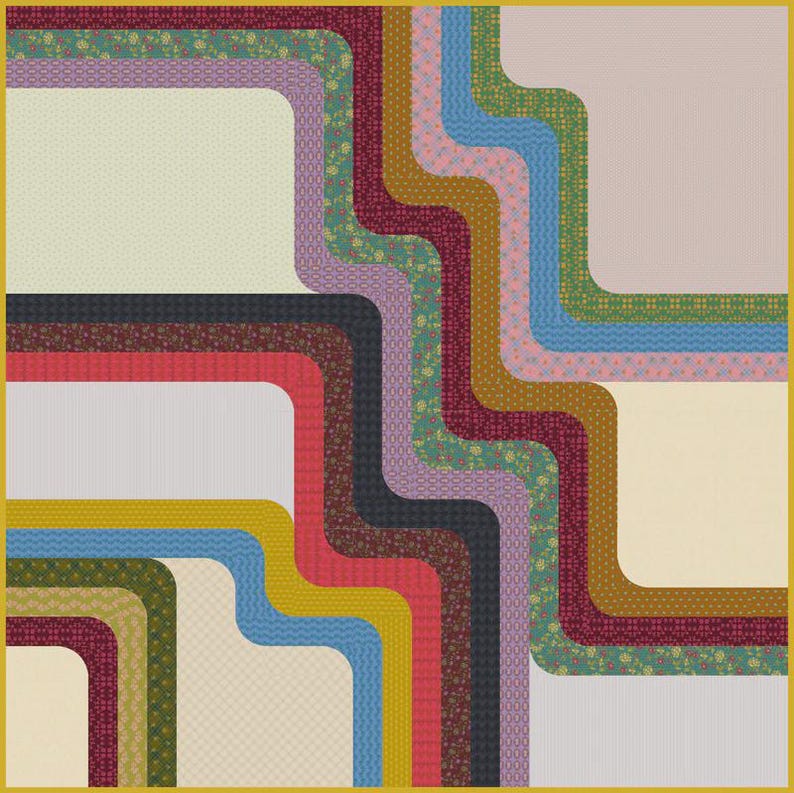 Modern Quilt PDF Pattern Download | Start Quilting Now! | Long Walk ...