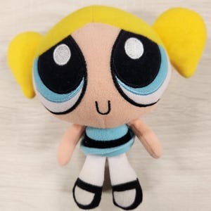 Vintage 1999 Bubbles Powerpuff Girls Cartoon Network Plush Doll Rare Powerpuff Girls Bubbles Plush