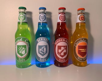 Etiquetas para botellas de COD Zombies Perk: descarga digital / Decoración gamer imprimible (PDF)