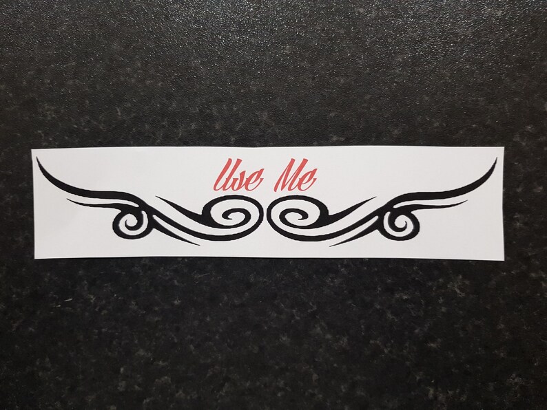 Tramp Stamp Temporary Tattoos 'Use Me' | Etsy