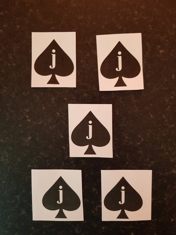 5 Temporary Tattoo Jack Of Spades Hotwife Cuckold Etsy