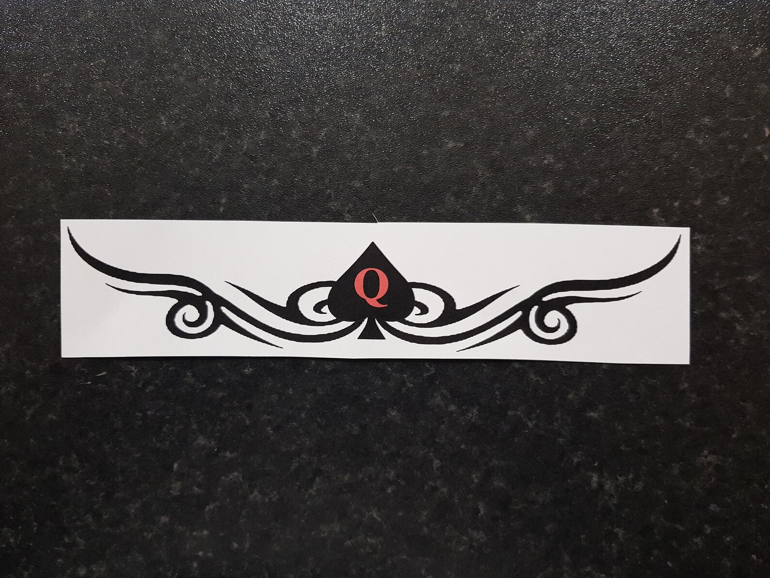 Tramp Stamp Temporary Tattoos 'Queen of Spades' Etsy