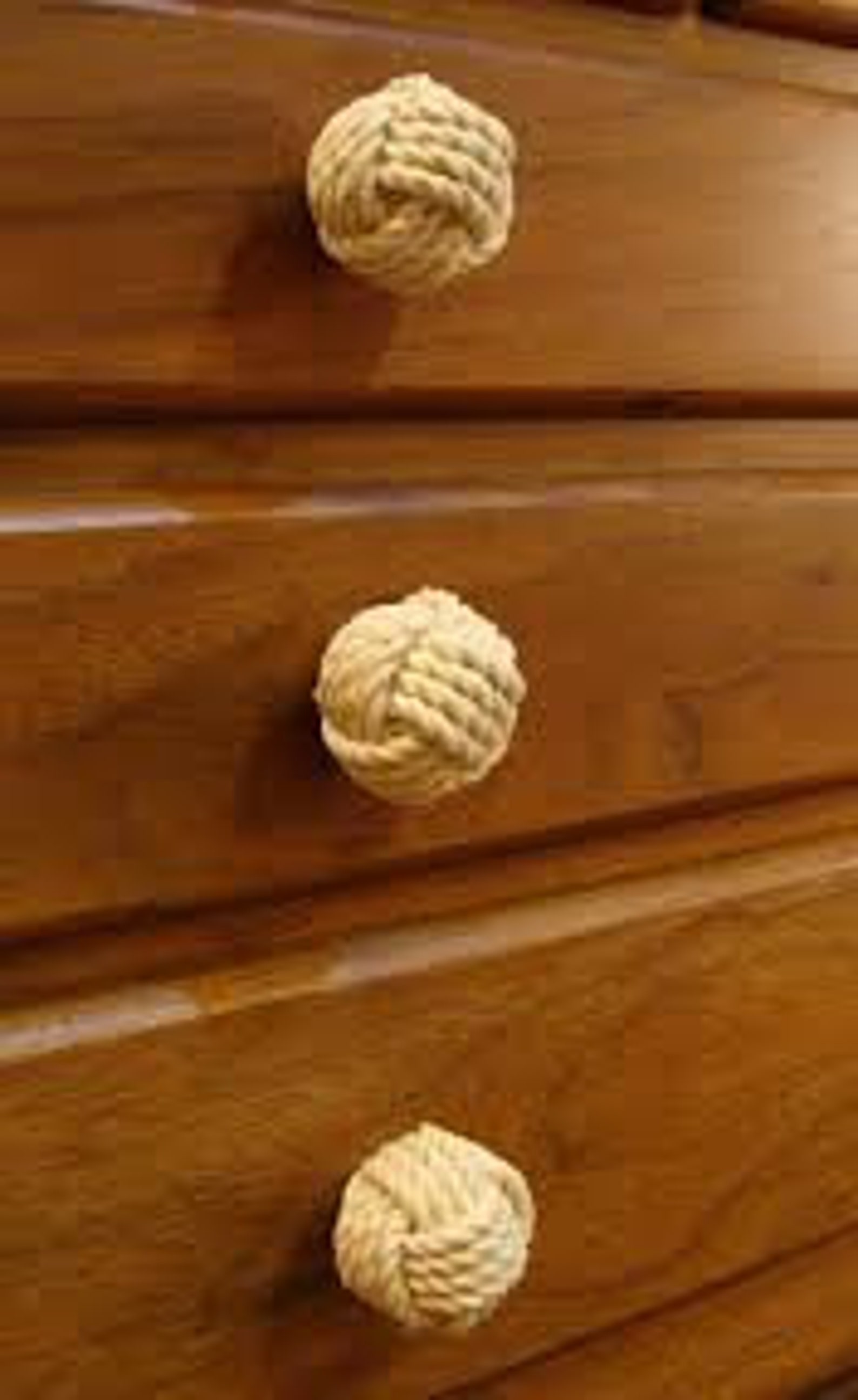 Jute Rope Door Knobs/Rope Knot Drawer Pulls and Knobs/Pull and Etsy