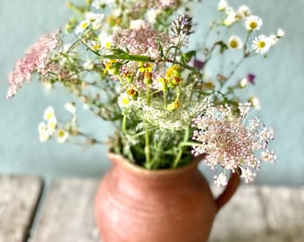 Wunderschöner VINTAGE KRUG | rustikale Vase | Wohndekor | Dekorationsobjekt | Blumenvase | schöner erdiger Tonkrug | Landhaus | Bauernhaus