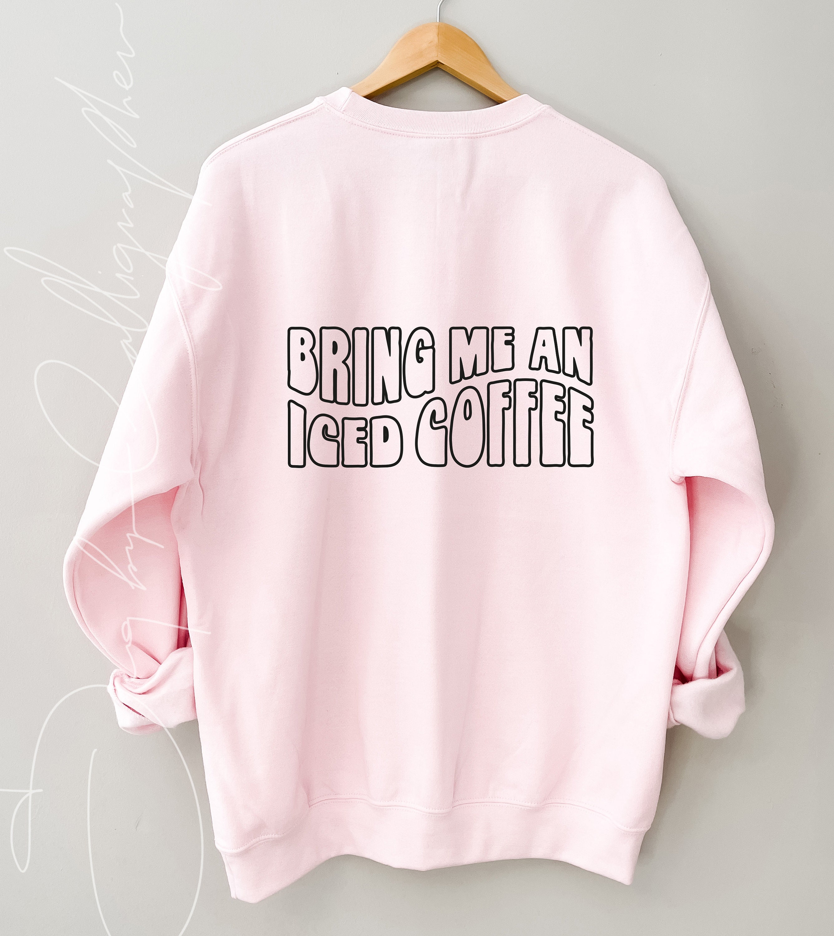 bring me an iced coffee svg file for cricut cut png for sublimation p…