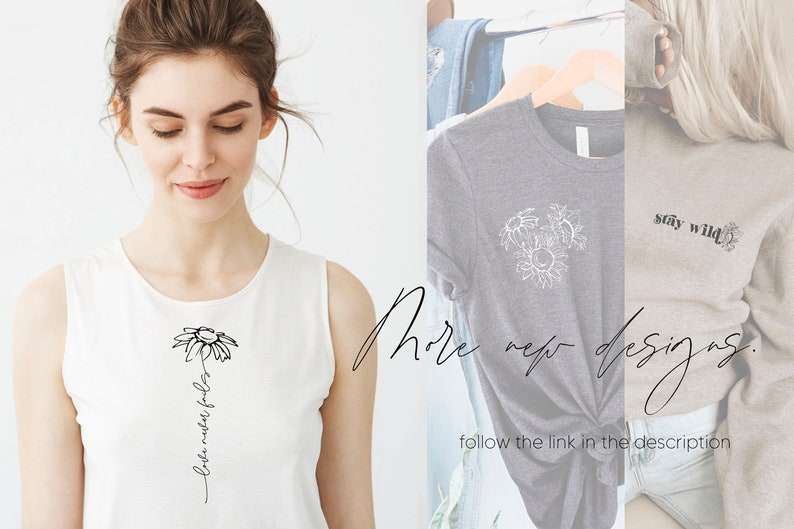 Floral shirt SVG file png trendy womens shirt svg for cricut Etsy