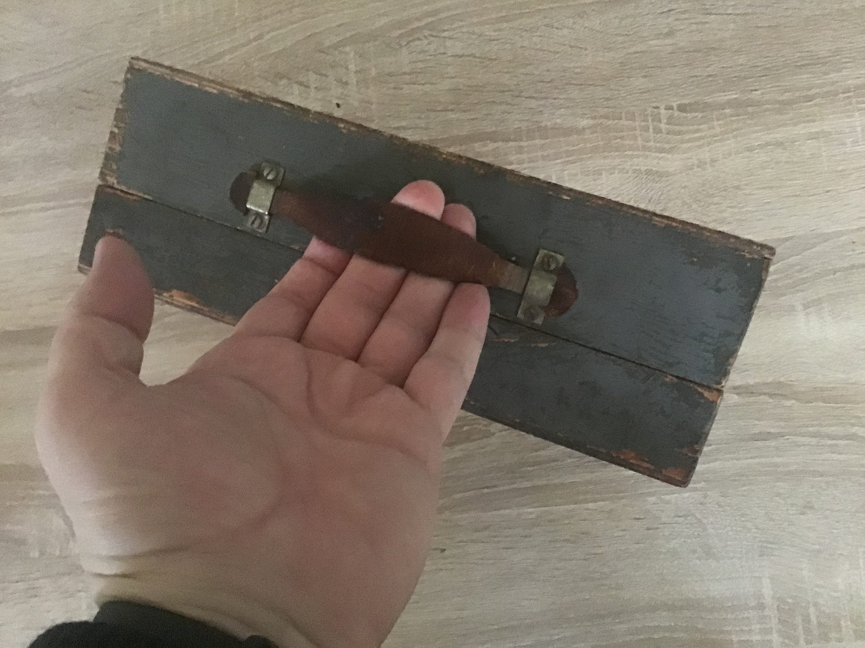 Soviet 50s Leather Handle Tool Box Tool Stacking Instruction Etsy