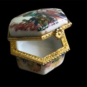 Pojemnik na pierścionek z porcelany w stylu vintage, pojemnik na drobiazgi w stylu vintage, chińskie pudełko do przechowywania, prezent dla najlepszej przyjaciółki, producent tabletów