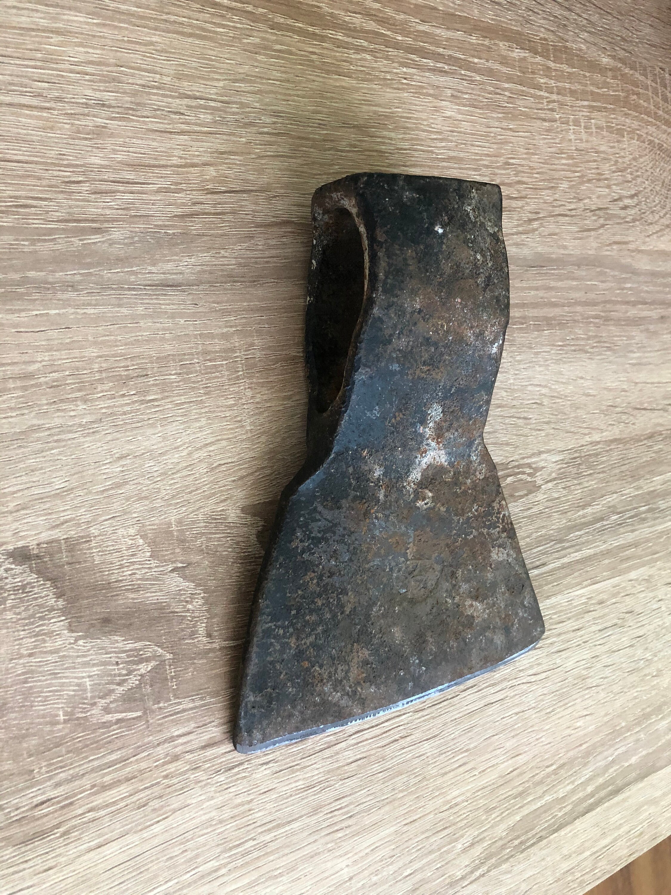Large vintage iron ax head retro iron hand ax old Etsy