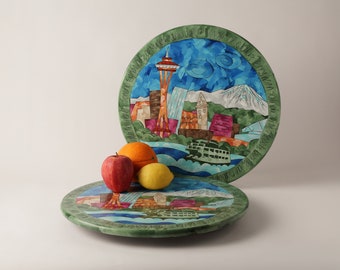 Seattle Themed Lazy Susan