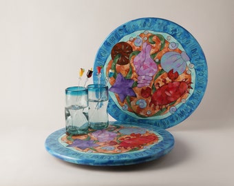 Beach Themed Lazy Susan