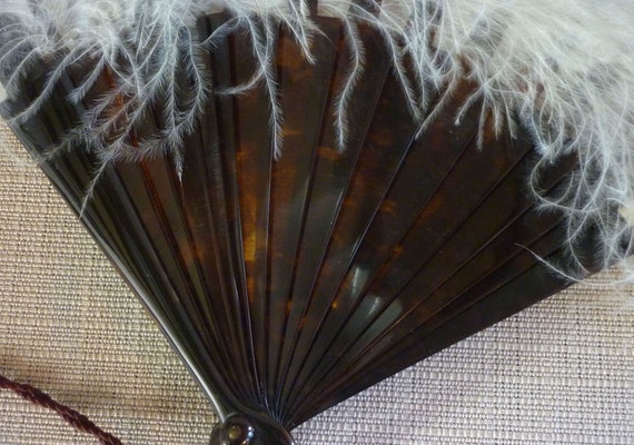 Antique Edwardian 1900s Marabou Feather and Faux … - image 9