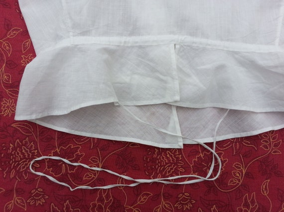 Antique French Women's White Cotton Camisole Cors… - image 7