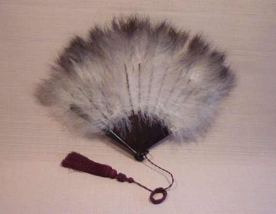 Antique Edwardian 1900s Marabou Feather and Faux … - image 1