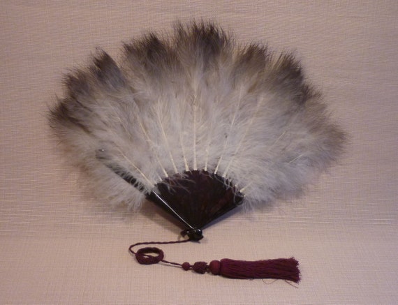Antique Edwardian 1900s Marabou Feather and Faux … - image 2