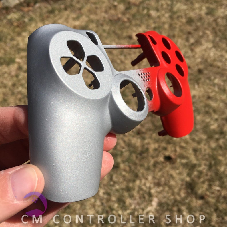 Custom Painted Dualshock 4 Red Cyborg Matte